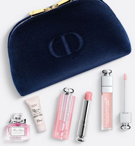 dior gift set with makeup bag|Dior makeup pouch complimentary.